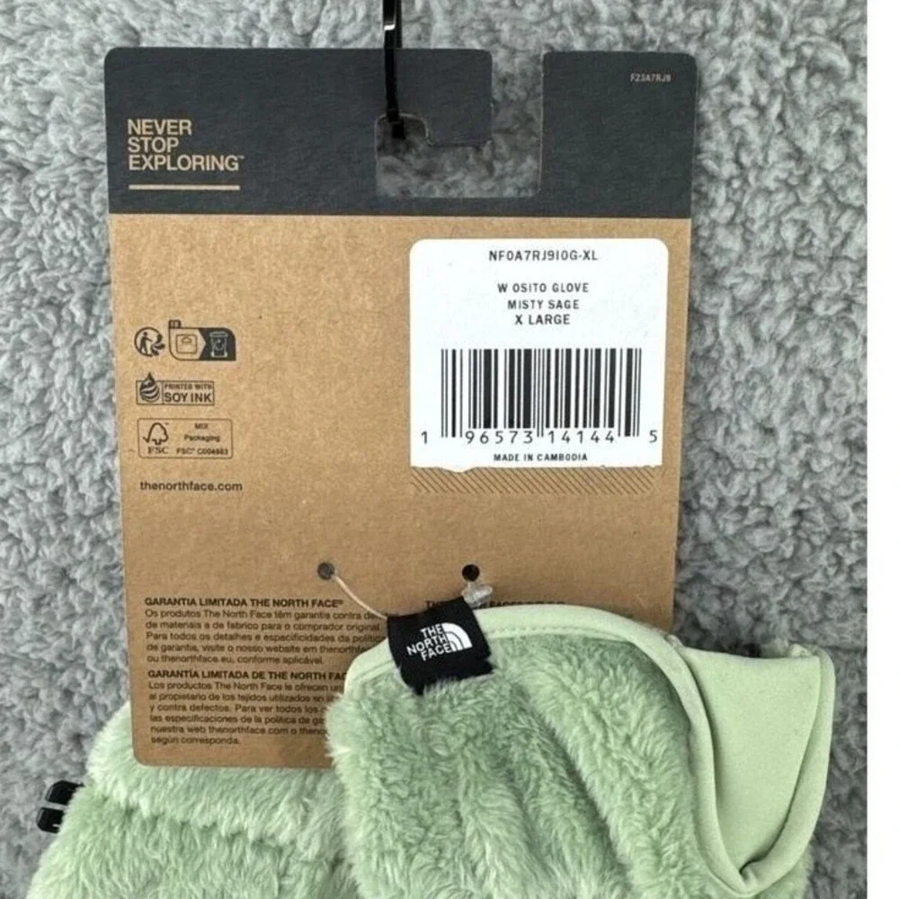 The North Face Women Osito Etip Glove Misty Sage NF0A7RJ9I0G-XL‎ Womens Sz XL